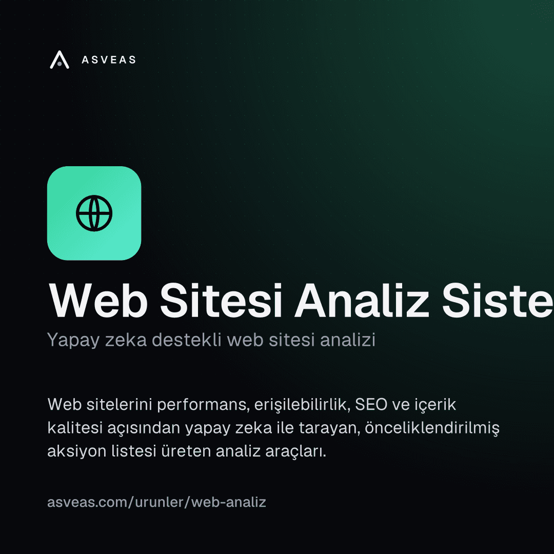 Ürün kartı — Web Sitesi Analiz Sistemleri