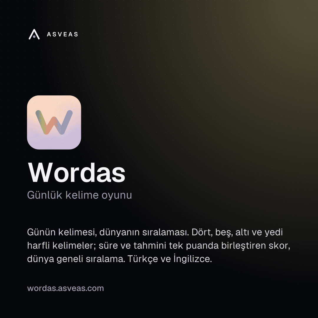 Ürün kartı — Wordas